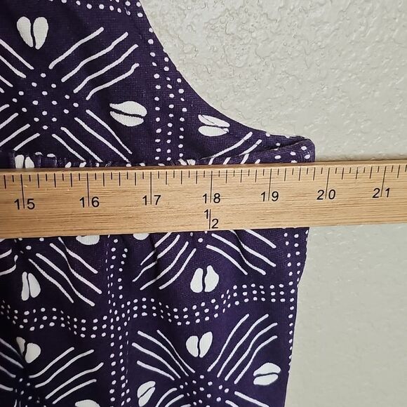 ADE+AYO Purple Geometric Pattern Overall Jumpsuit XXL - Picture 8 of 9